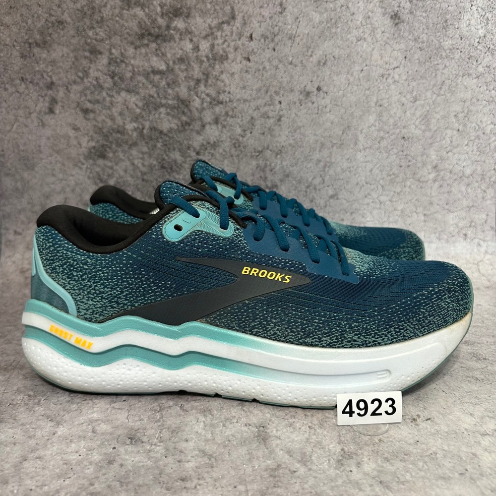 Brooks Ghost Max 2 Running Shoes Mens Sz 14 Blue Moroccan Aqua Sneakers